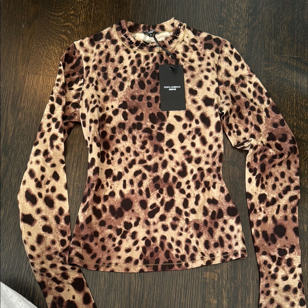SKIMS Tan Fitted Blouse with Mandarin Collar